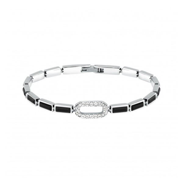 Bracciale Karl Lagerfeld Crystals KLAYC18 – Acciaio Rodiato con Cristalli Bianchi