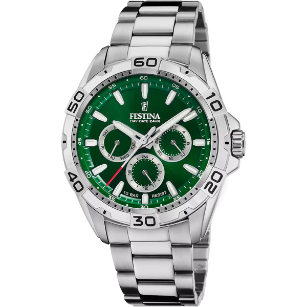 Orologio Festina F20623/3 – Uomo con Quadrante Verde e Bracciale in Acciaio Inox