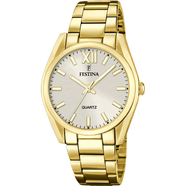 Orologio Festina F20640/1 – Donna con Quadrante Champagne e Bracciale in Acciaio Inox