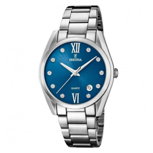 Orologio Festina Boyfriend F16790/C – Donna con Quadrante Blu e Bracciale in Acciaio Inox