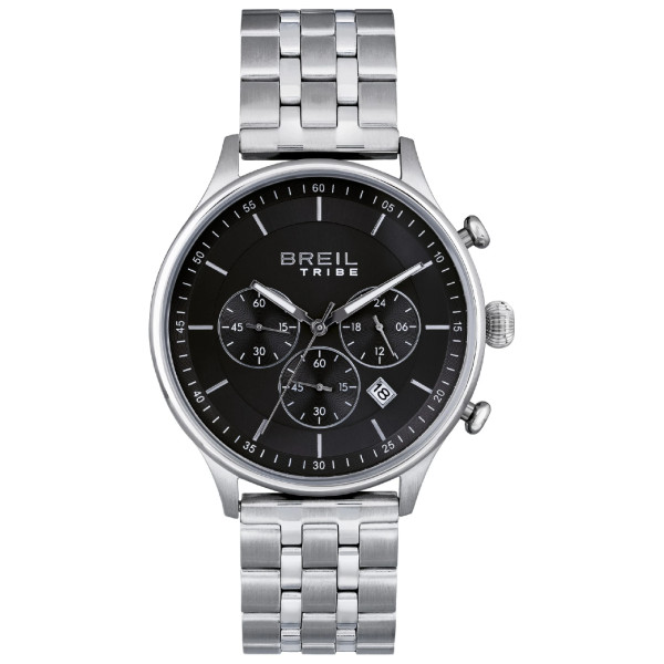 Breil CLASSY EW0500 – Cronografo Uomo in Acciaio con Quadrante Nero Sunray