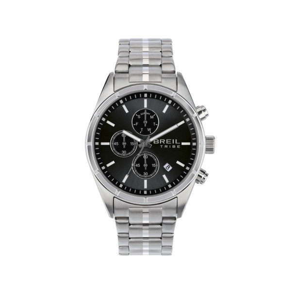 Breil Captain EW0694 – Cronografo Uomo in Acciaio con Quadrante Nero Sunray