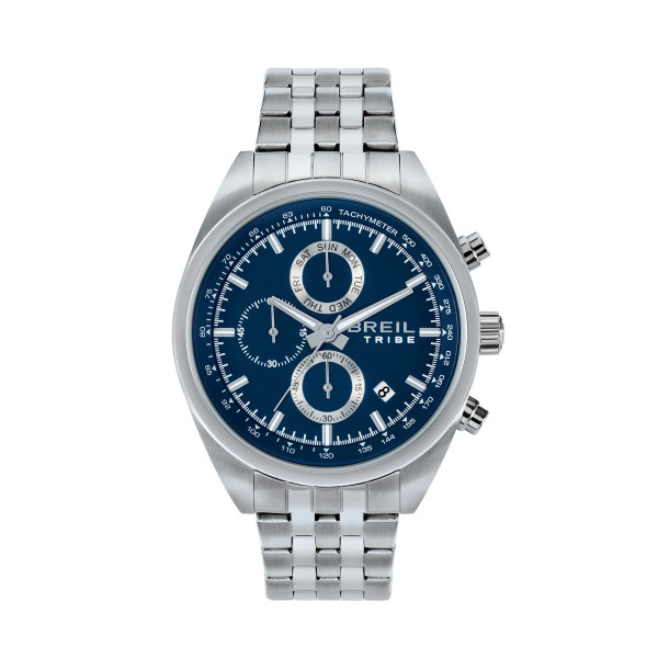 Breil Sky Volt EW0775 – Cronografo Uomo in Acciaio con Quadrante Blu