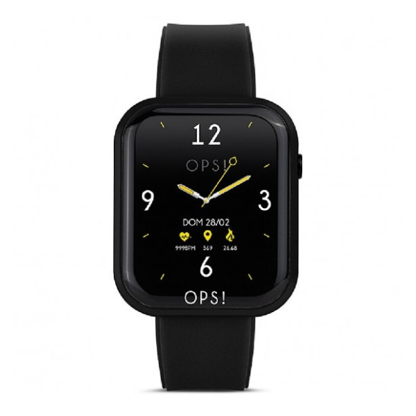 Smartwatch OPS!SMART Call OPSSW‑09 – 38 mm, Cassa Leggera in Alluminio/Nero, Chiamate Bluetooth