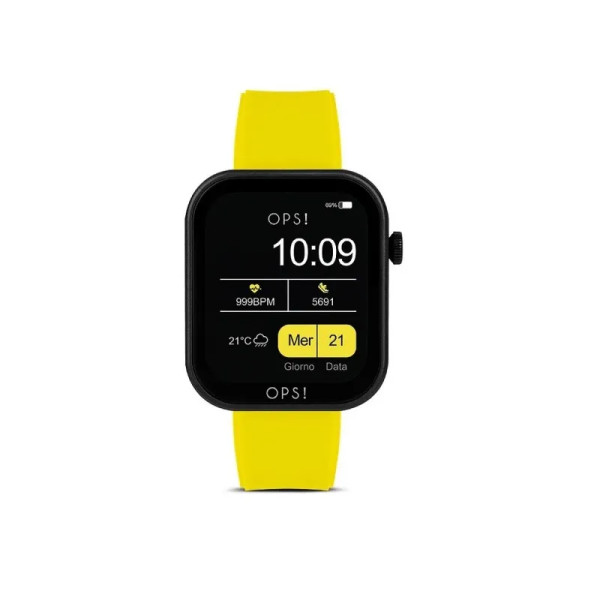 Smartwatch OPS!SMART Active Call OPSSW‑32 – Display 1,83″, Cassa 40 mm, Chiamate Bluetooth, Giallo
