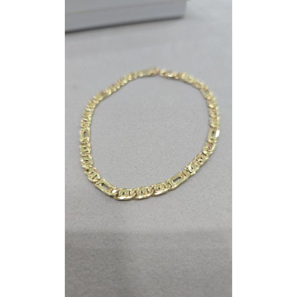 bracciale in oro 750 maglia 3+1
