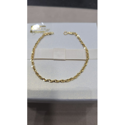 Bracciale a fune in oro...
