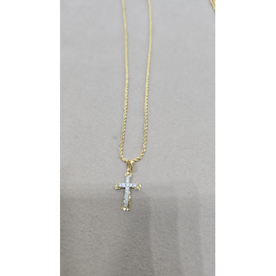 Collana  Oro 750 con Croce...