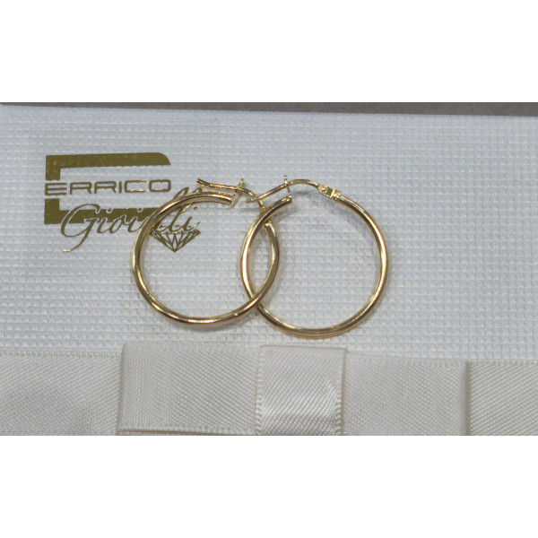 Orecchini Cerchio Oro 750 Diametro 23 mm – Cod. 46