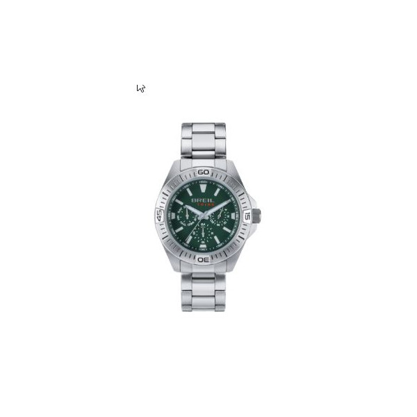 Breil Multifunzionale EW0766 Uomo Acciaio Quadrante Verde 42 mm Bracciale Acciaio