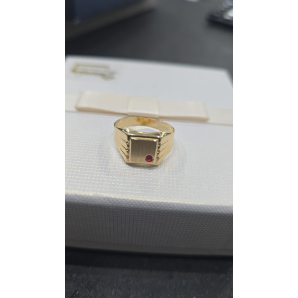 Anello con Scudo in Oro 750 millesimi