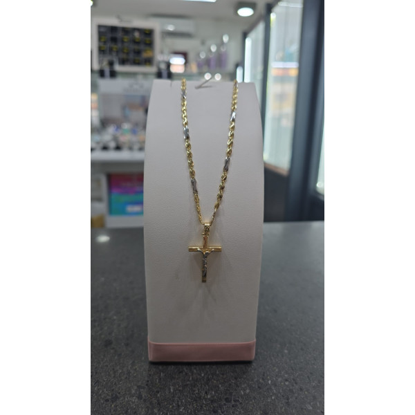Collana con Croce in Oro 750 millesimi