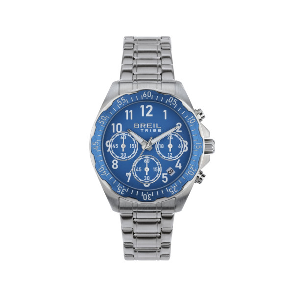 Orologio Cronografo Breil Grow Up, 37 mm, Acciaio, Blu EW0719