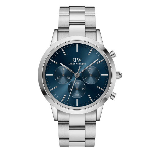 Iconic Chronograph Arctic Silver - Eleganza Sportiva Firmata Daniel Wellington DW00100644