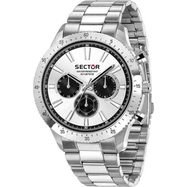 Orologio Uomo Sector 270 R3253578027 - Acciaio Silver & Quadrante Nero Sportivo