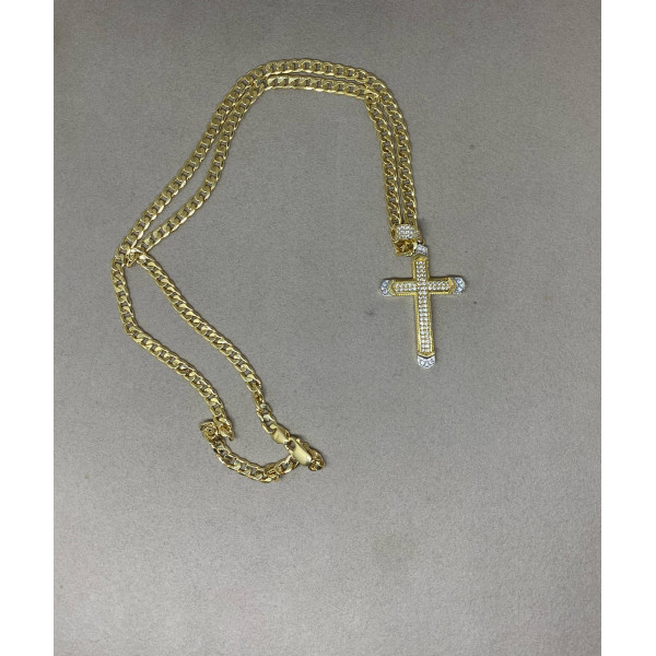 Collana Con Croce Dorata Per Uomo E Donna – Ciondolo Regolabile, Regalo Per Compleanno E San Valentino
