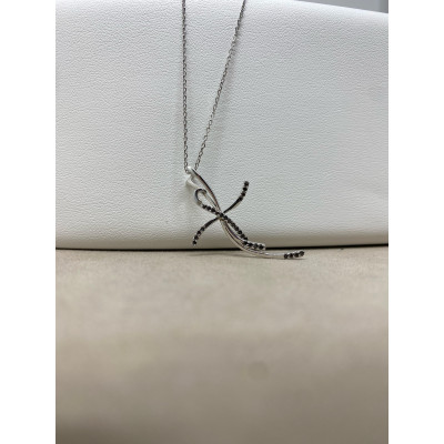 Collana in Oro Bianco 18kt...