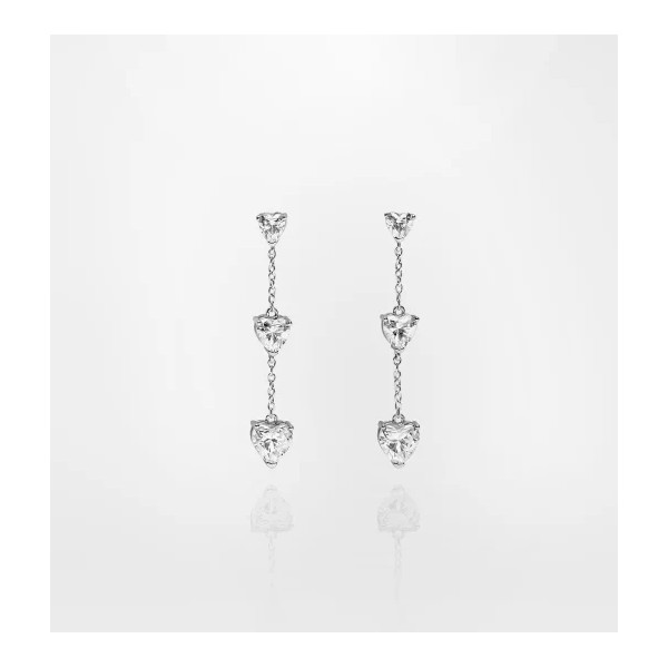 Orecchini Pendentii Silver Cuoricini Chiara Ferragni J19AXD23