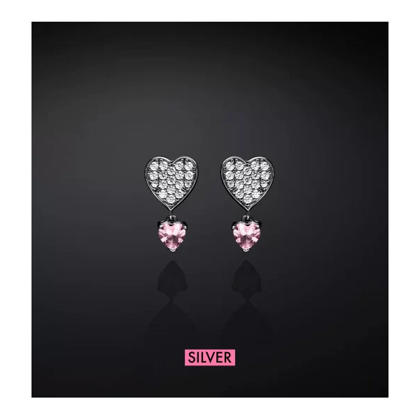 Orecchini Chiara Ferragni Cuori Silver Pink J19AXD14 – Dolcezza e Stile in Argento 925