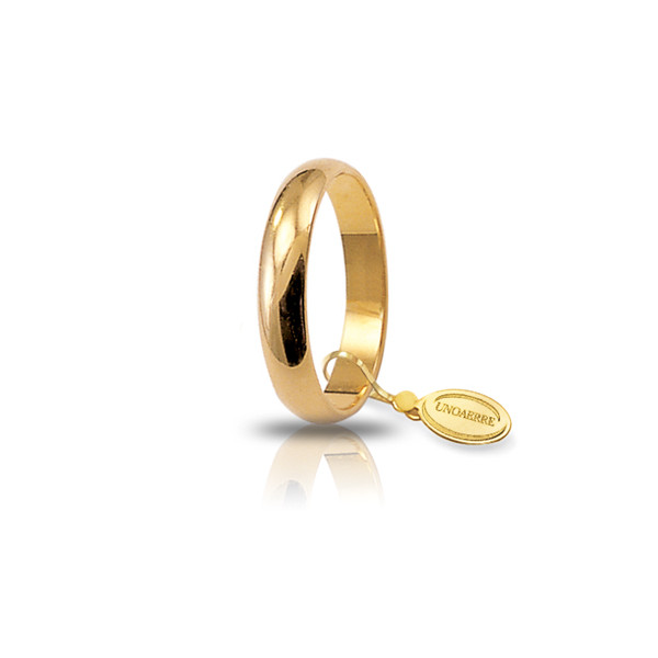Fede Nuziale Classica in Oro Giallo  4 gr.750‰ . - 40 AFN UNOAERRE